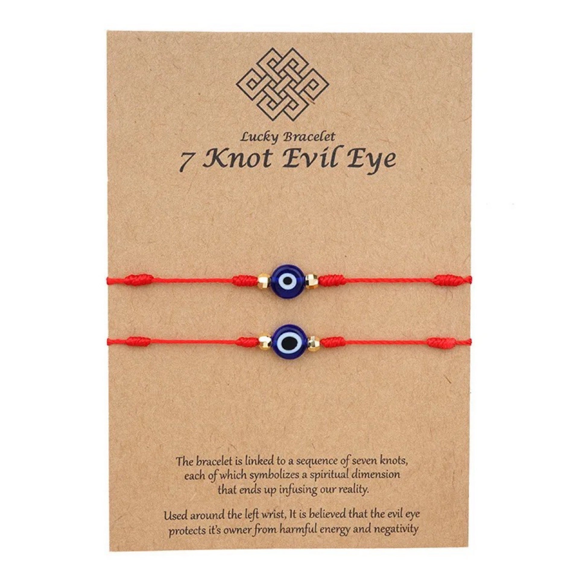 7 knot deals evil eye bracelet